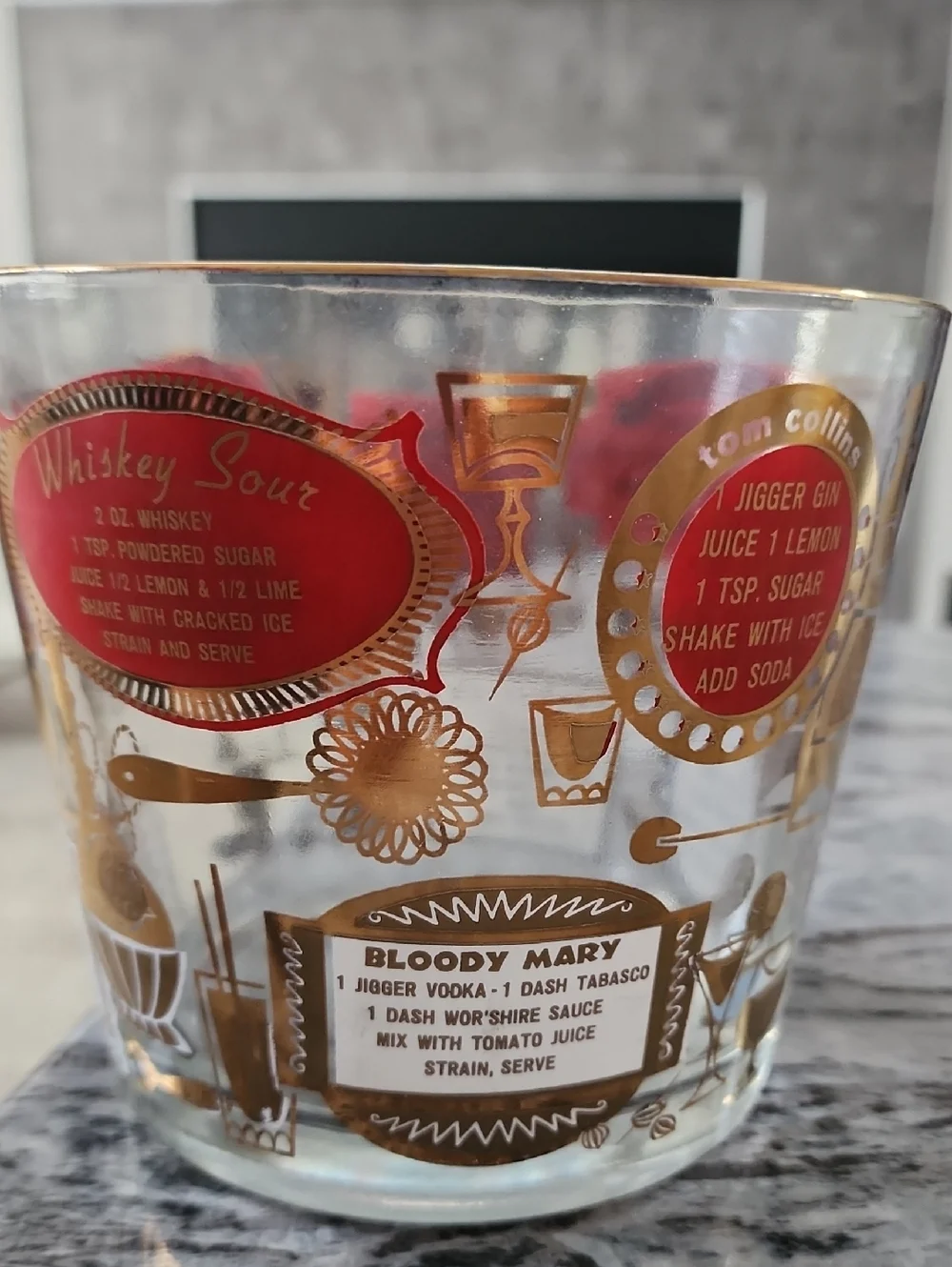 🥳Jeanette Vintage Ice Bucket, 3 Piece